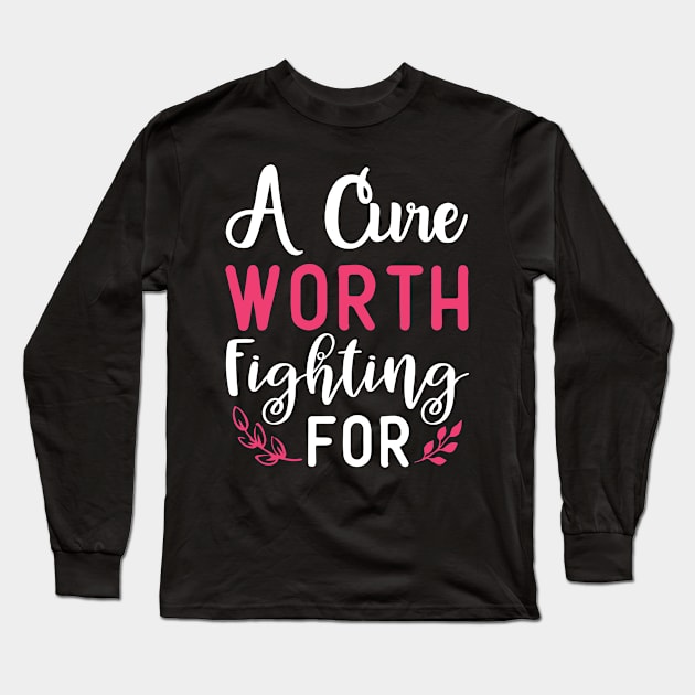 Cancer Support Long Sleeve T-Shirt by JKFDesigns